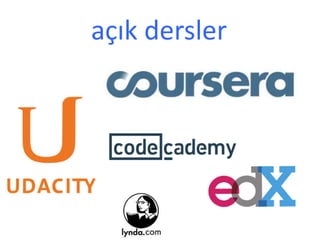 açık dersler
 