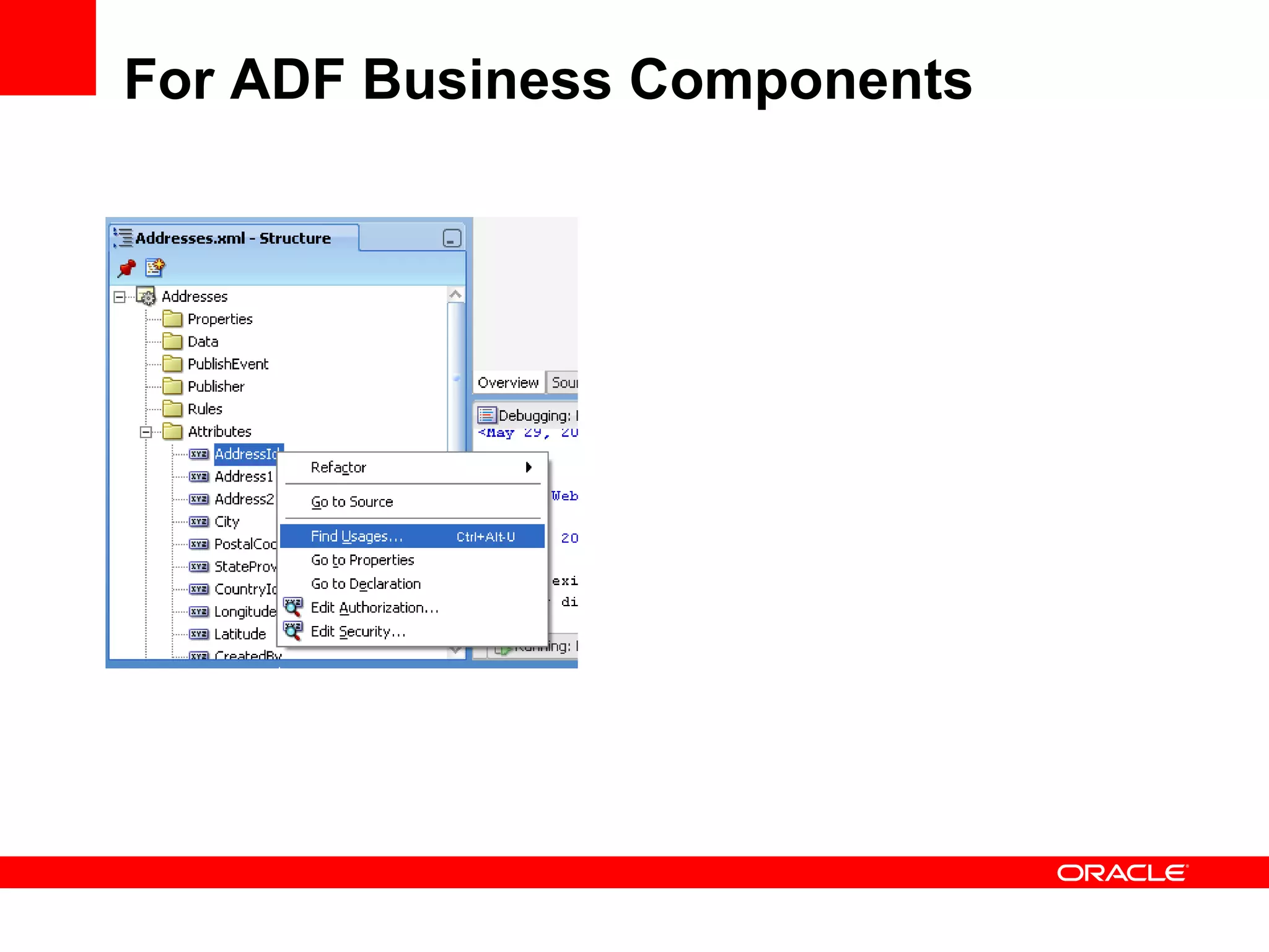 For ADF Business Components 