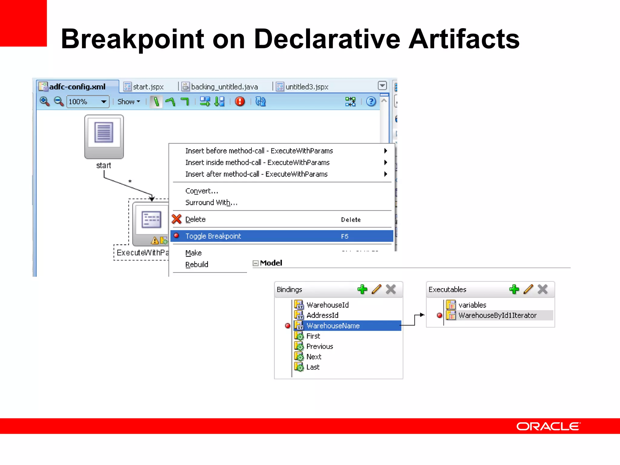 Breakpoint on Declarative Artifacts 