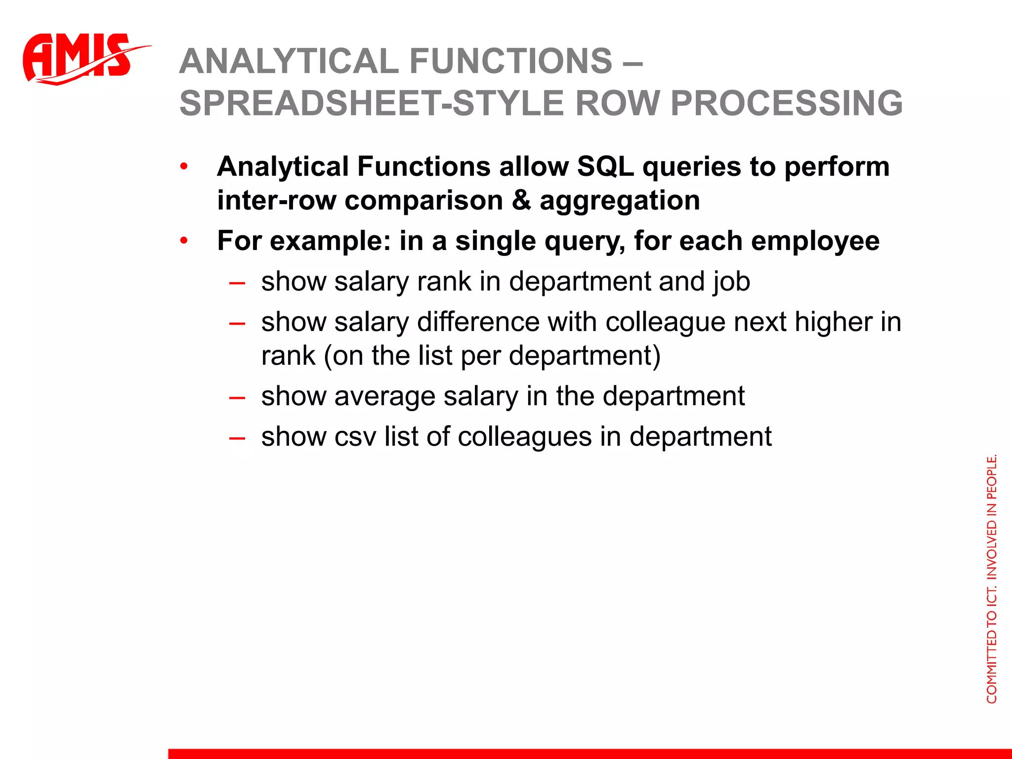 Query for dynamic aggregation