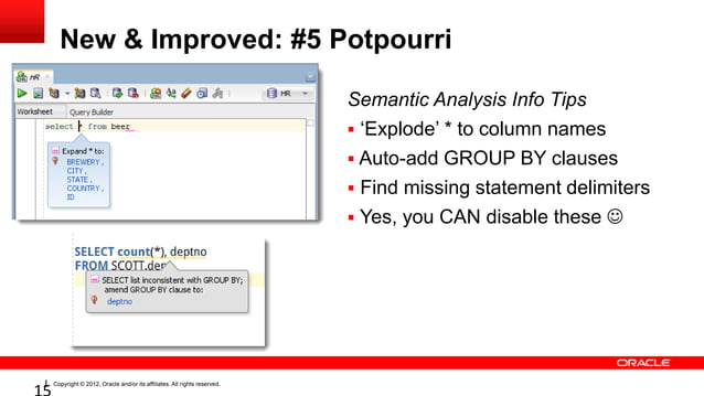 Oracle SQL Developer version 4.0 New Features Overview | PPT | Free ...