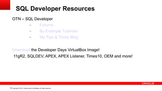 Oracle SQL Developer Top 10 Tips & Tricks | PPT