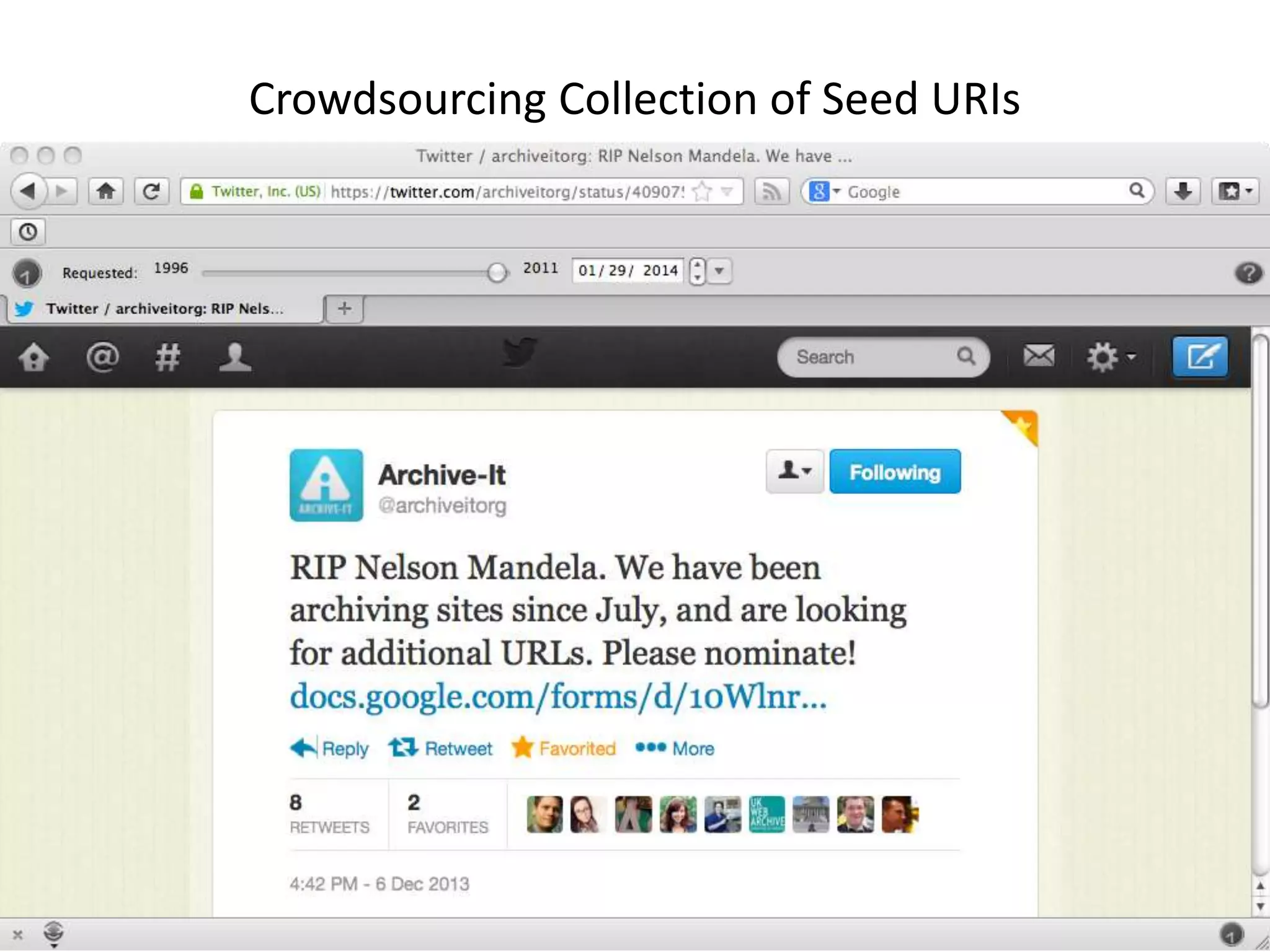 Crowdsourcing Collection of Seed URIs