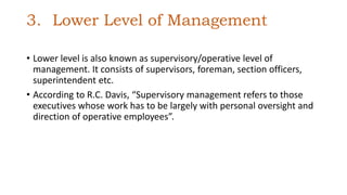 Level Operative Organisation Development | PPTX
