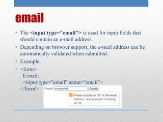Html tables, forms and audio video | PPTX