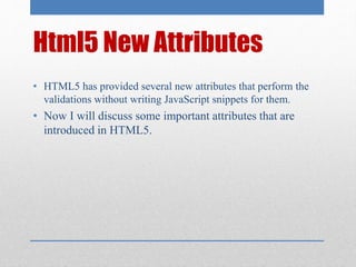 Html tables, forms and audio video | PPTX