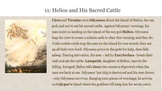 11: Helios and His Sacred Cattle
 