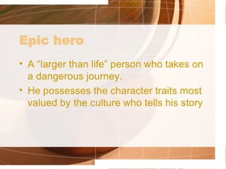 Odyssey Literary Terms