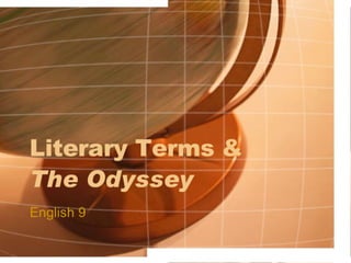 Odyssey Literary Terms