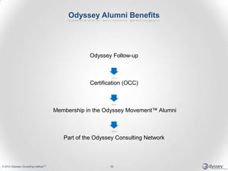 Odyssey Alumni Benefits




                                                   Odyssey Follow-up



                      ...