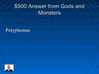 $500 AAnnsswweerr ffrroomm GGooddss aanndd 
MMoonnsstteerrss 
Polyphemus 
 