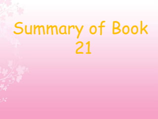 Summary of Book
21
 