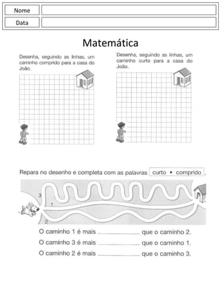 Nome Data Matemática 