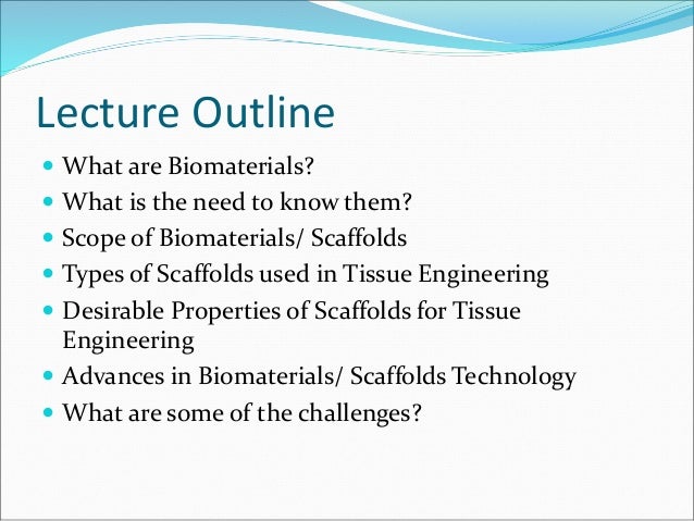 Fundamental Of Tissue Engineering