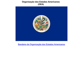 Organização dos Estados Americanos
                 (OEA)




Bandeira da Organização dos Estados Americanos
 