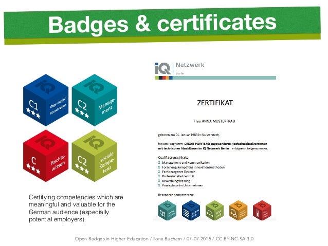 Open Badges for Individuals and Organisations 