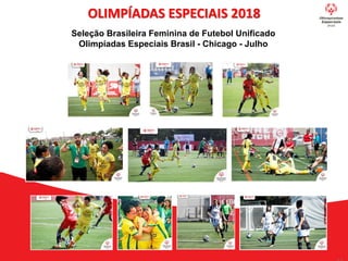 OLIMPÍADAS ESPECIAIS 2018
Seleção Brasileira Feminina de Futebol Unificado
Olimpíadas Especiais Brasil - Chicago - Julho
 