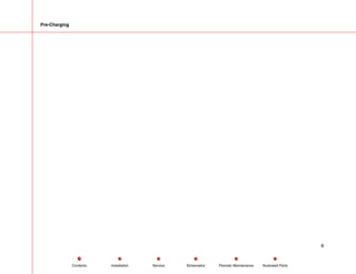 Pre-Charging
8
Service Periodic Maintenance
Contents Schematics Illustrated Parts
Installation
 