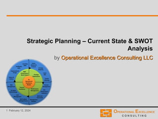1 February 12, 2024
Strategic Planning – Current State & SWOT
Analysis
by Operational Excellence Consulting LLC
 
