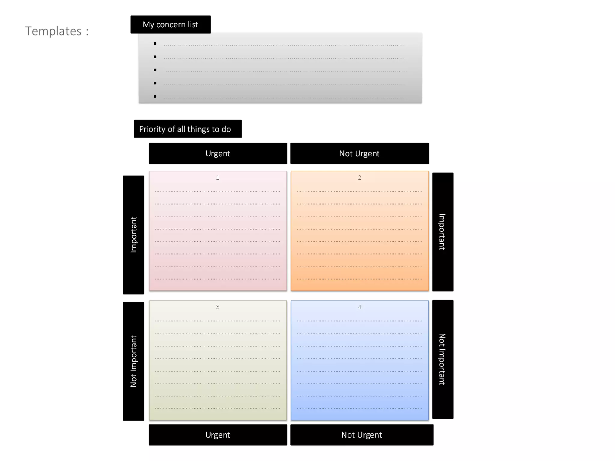 Time management for projects, tasks and to do's