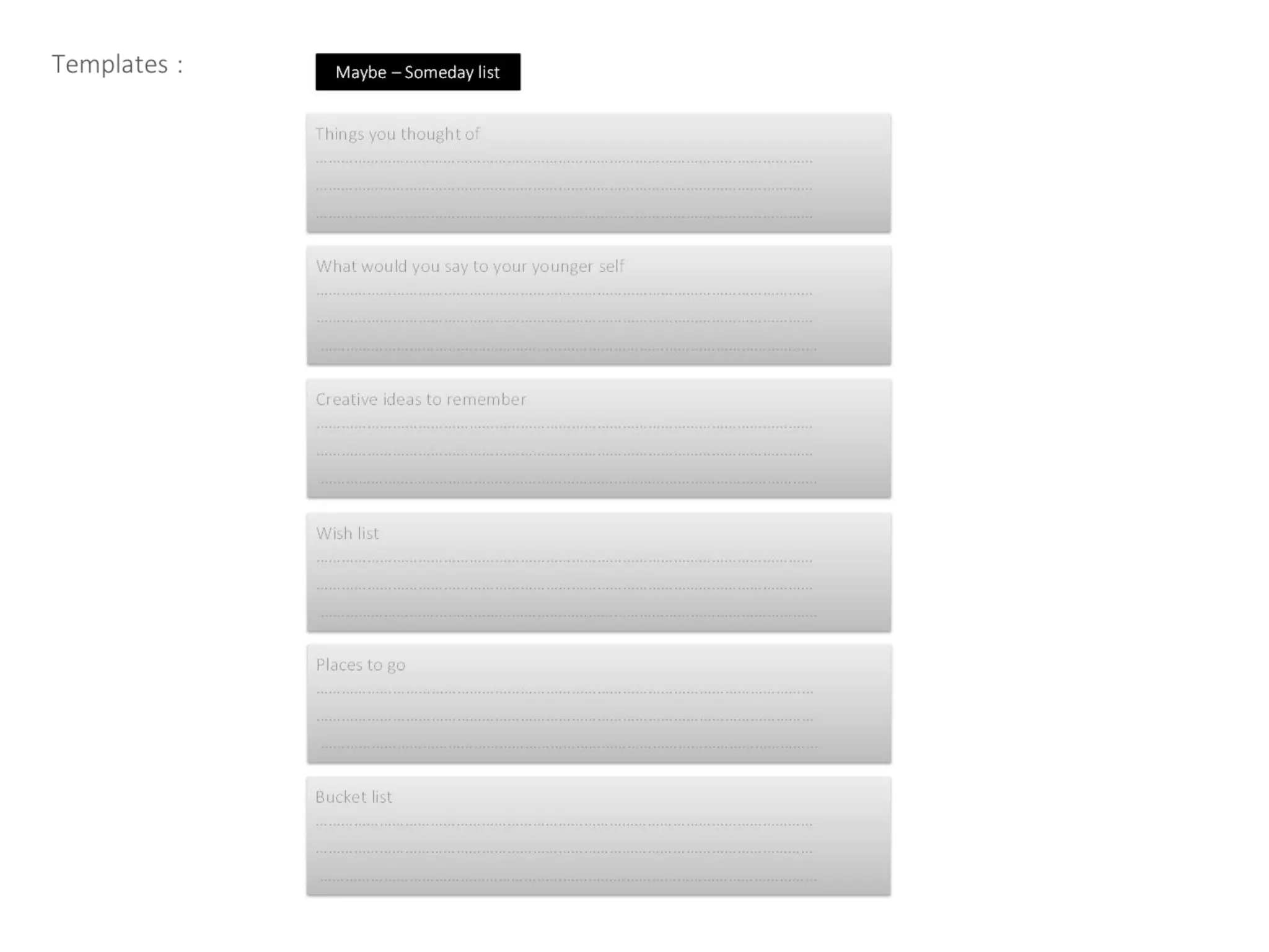 Time management for projects, tasks and to do's