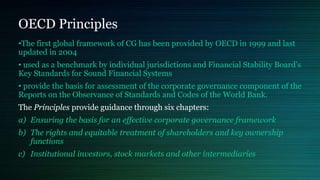 OECD Principles Of Corporate Governance in India