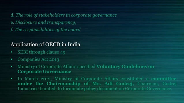 OECD Principles Of Corporate Governance In India oecd-principles-of-corporate-governance-in-india