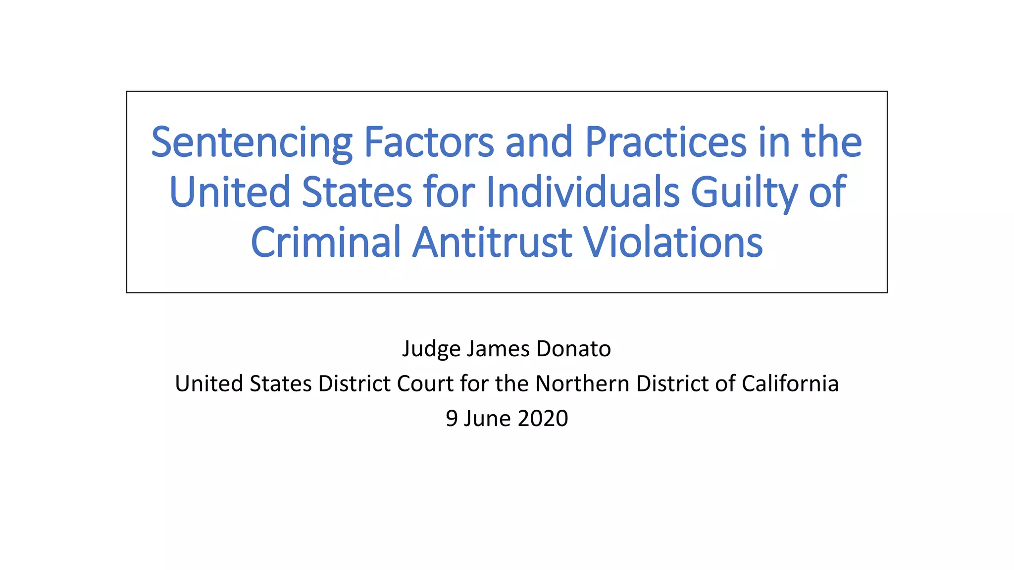 OECD cartel-criminalisation-Hon. James Donato-June20 | PDF | Crime ...