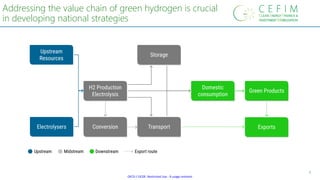 OECD / OCDE: Restricted Use - À usage restreint
4
Addressing the value chain of green hydrogen is crucial
in developing na...