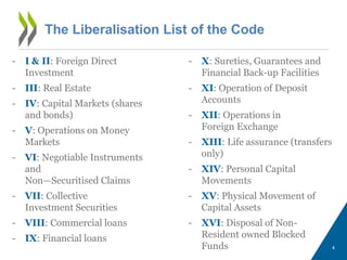 Introduction to the OECD Code of Liberalisation | PDF