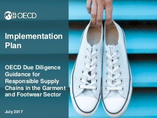 Implementation
Plan
OECD Due Diligence
Guidance for
Responsible Supply
Chains in the Garment
and Footwear Sector
July 2017
 