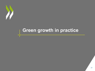 Green growth in practice
21
 