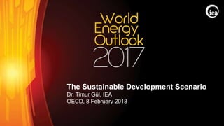 © OECD/IEA 2017
The Sustainable Development Scenario
Dr. Timur Gül, IEA
OECD, 8 February 2018
 