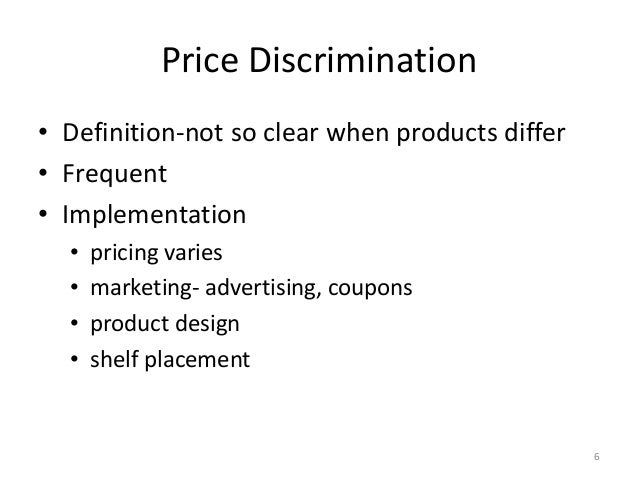 Price discrimination literature review