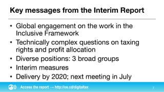 •
•
•
•
•
Access the report → http://oe.cd/digitaltax
 