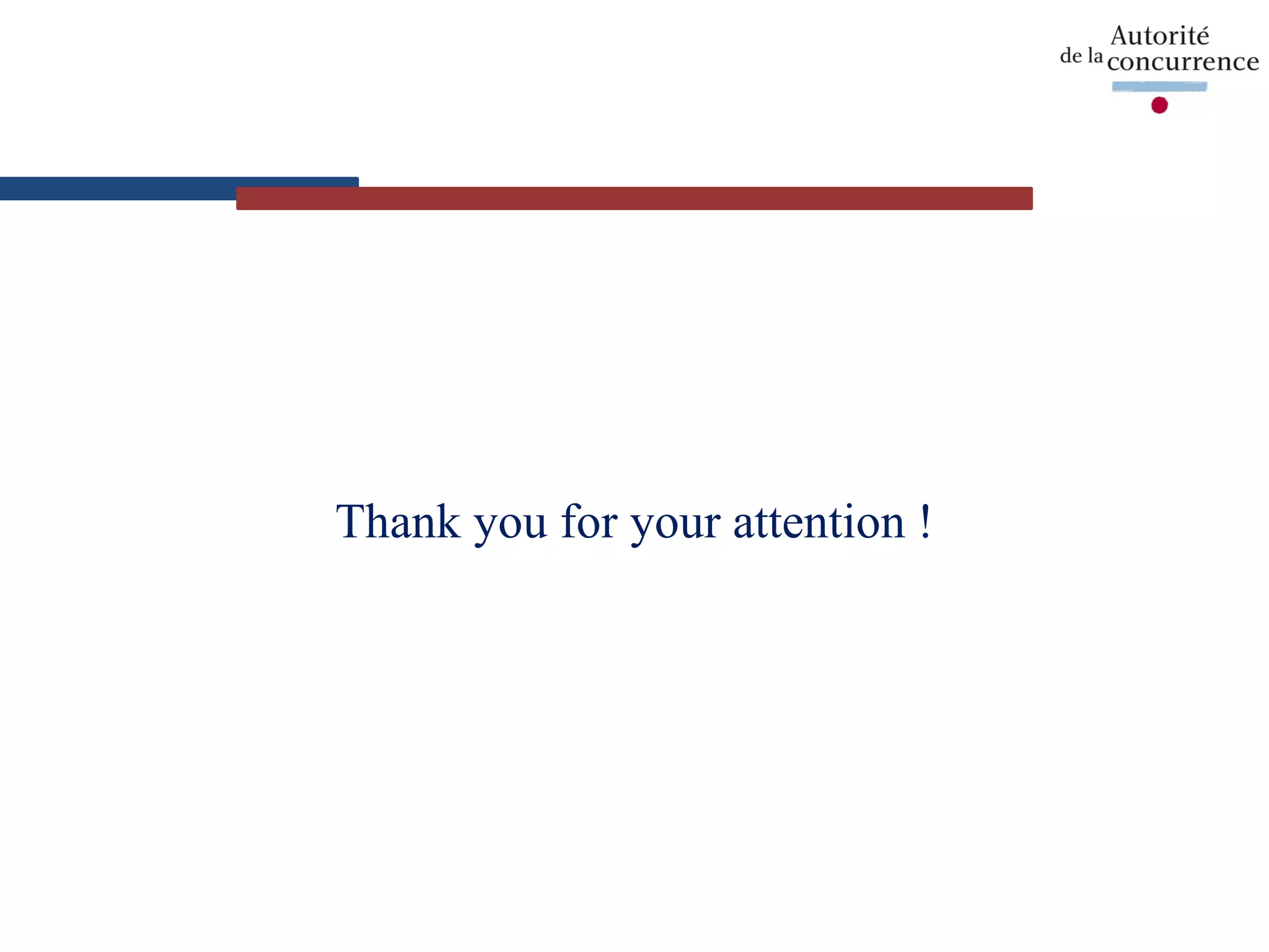 Thank you for your attention !
 