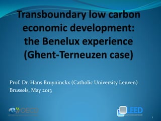 Prof. Dr. Hans Bruyninckx (Catholic University Leuven)
Brussels, May 2013
1
 