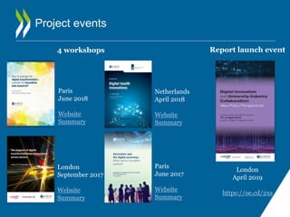 Project events
Netherlands
April 2018
Website
Summary
London
September 2017
Website
Summary
Paris
June 2017
Website
Summary
Paris
June 2018
Website
Summary
4 workshops Report launch event
London
April 2019
https://oe.cd/2xs
 