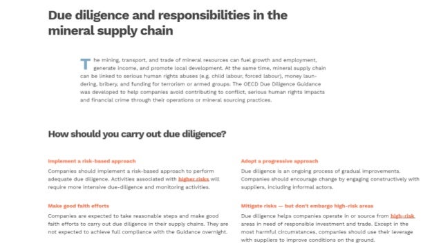 OECD due diligence guidance for responsible mineral supply chains Slide 2