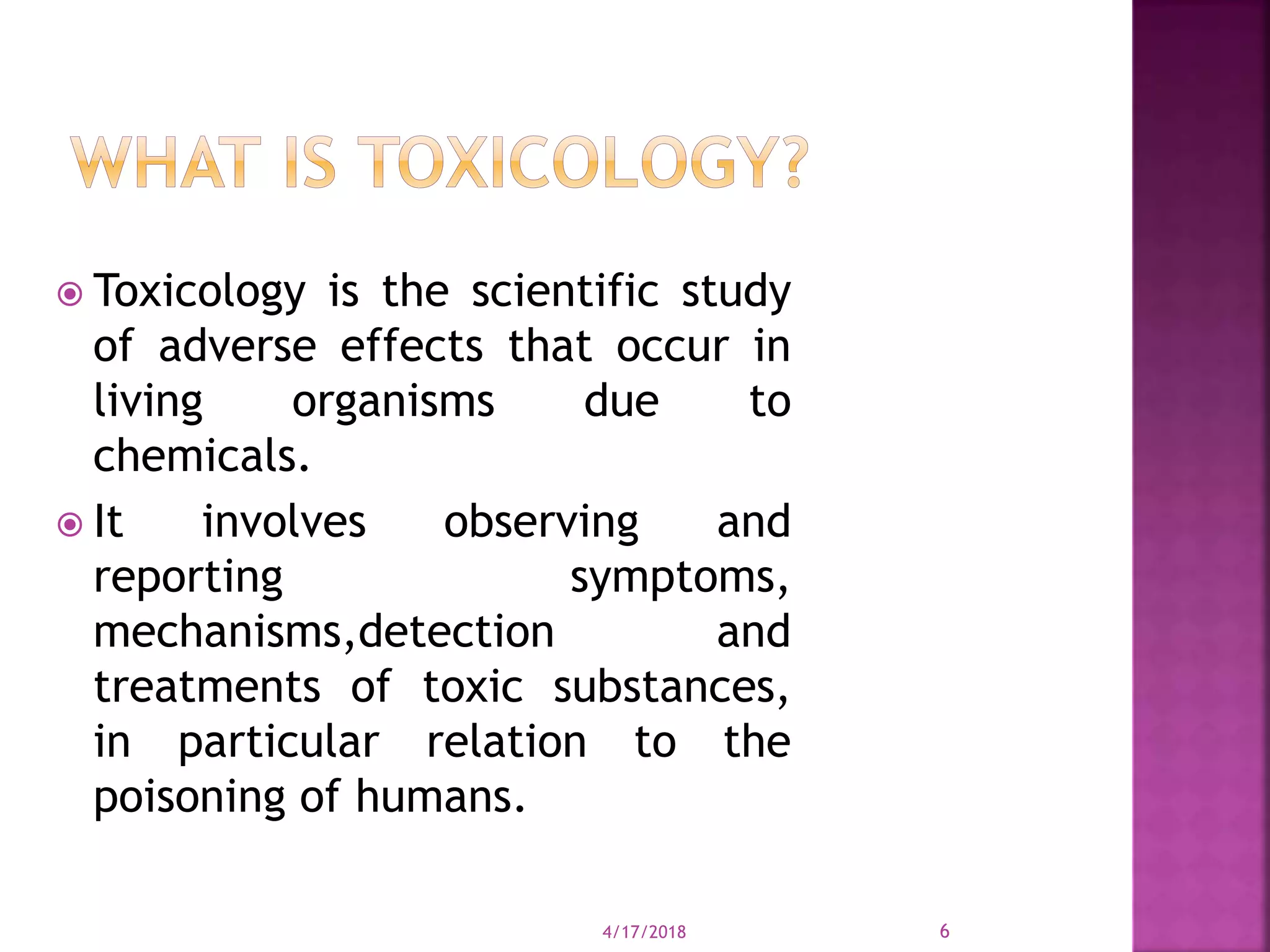 Oecd guidelines for toxicology studies PPT