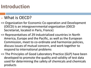 OECD principles of Good Laboratory Practice. | PPTX