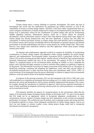 Incorporating Climate Change Impacts and Adaptation in Environmental ...