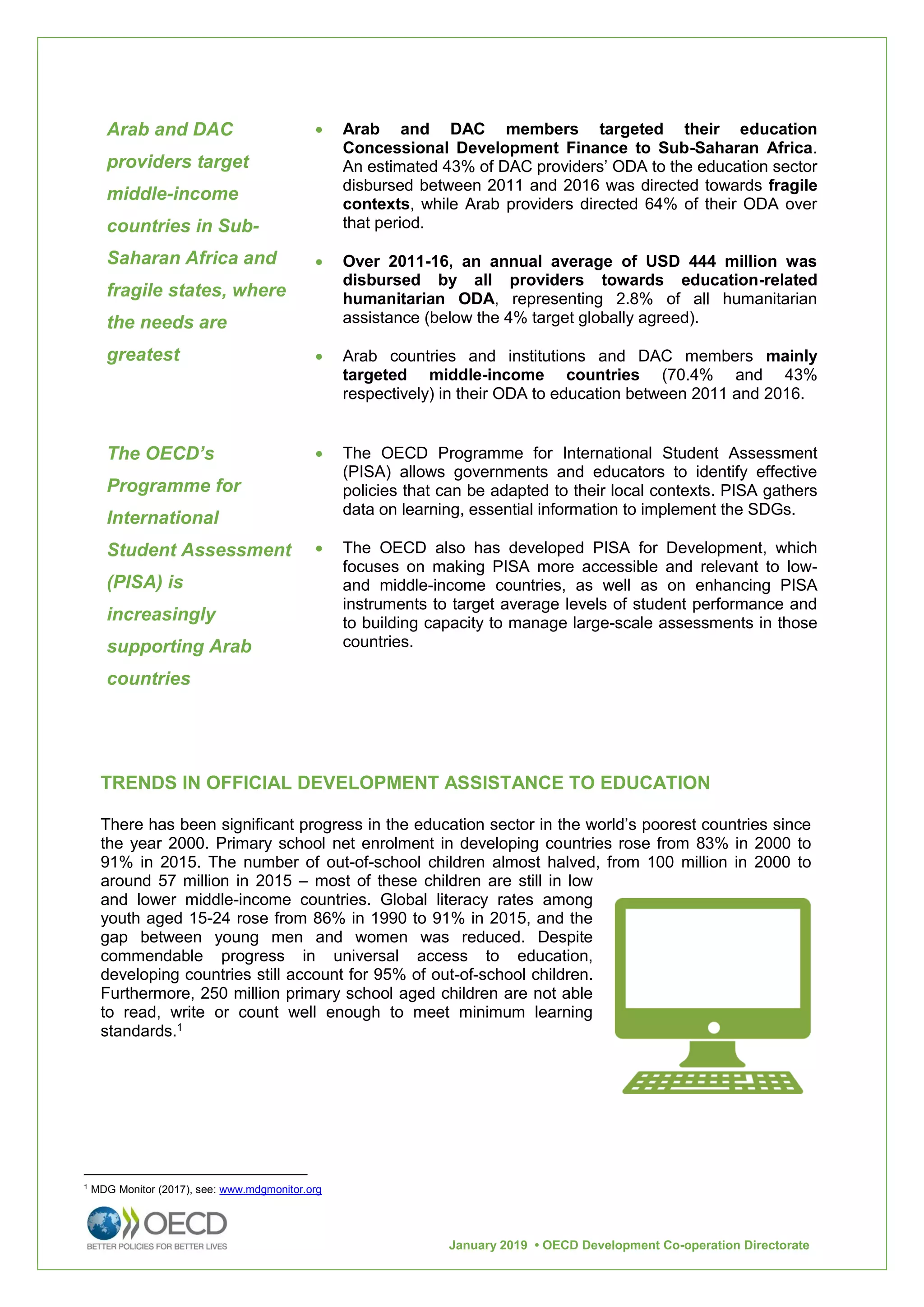 OECD Report - DAC and Non-DAC Concessional Financing for Education | PDF