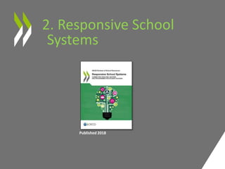 2. Responsive School
Systems
• Imaginez que vous êtes responsable du financement du système scolaire de la ville de Toulouse (toutes les
écoles publiques du primaire et du secondaire): quels critères prenez vous en compte pour déterminer le
niveau de ressources (financières et humaines) que vous allouez à chaque école?
Published 2018
 