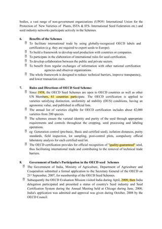 OECD Seed certification schemes.pptx xxxxxxxxxxxxxxxxxxxxxx | PPTX