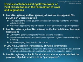 Transparent Regulation The Importance of Improving Regulatory Transparency: Public ...