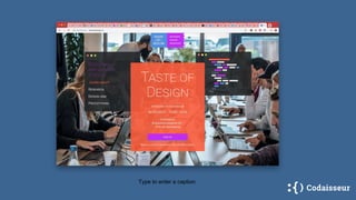 Type to enter a caption.
 