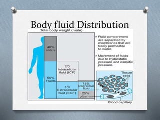 Body fluid Distribution
 