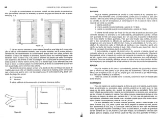 44 o EDIFÍCIO E SEU ACABAMENTO Esquadrias 45
A fixação do contra-batente na alvenaria poderá ser feita através de parafuso ao
taco previamente colocado na alvenaria, ou através de grapa em forma de rabo de ando-
rinha (Fig. 3.3).
BATENTE
ADUELA
Peça de madeira de lei como o contra-batente, portanto não possuindo o rebaixo
para o encaixe da folha (jabre) e que serve para dar acabamento a vãos de porta sem
folhas; tem a espessura de 3 a 3,5 em, largura igual a da alvenaria a que irá ser fixada.
Sua colocação é idêntica ao do batente.
Tanto nas costas do caixotão como na aduela, costuma-se fazer um bissote para
evitar empeno.
Peça de madeira, geralmente de peroba ou outra madeira de lei, composta de 1
travessa e dois montantes como o contra-batente, porém possui o rebaixo ou jabre para
receber a folha da porta; tendo por espessura, quando for o marco de 4 a 5 em e caixão
ou caixotão, 3 a 3,5 em de espessura, e como largura 14 em no caso de marco e 25 no
caso de ser caixão ou caixotão.
O batente poderá ser:
a) marco, quando reveste totalmente a parede de 1/2 tijolo.
b) caixão ou caixotão quando reveste totalmente a parede de 1 tijolo.
O batente deverá sempre ser fixado ao vão por meio de parafusos aos tacos, pre-
viamente deixados na alvenaria ou no contra-batente, principalmente quando o remate
com guarnição for feito com peças largas, de 7 em para cima. O assento será abordado
com mais detalhe no t6pico guarnição. Para que esta fixação seja perfeita, devemos
abrir o furo normalmente no diâmetro do parafuso, mas na face inicial escariamos ou
alargamos com uma broca de diâmetro bem maior, na profundidade de 1,5 em, com o
objetivo de colocarmos ap6s a introdução do parafuso e seu respectivo aperto uma
cavilha ou bucha da mesma madeira de que é feito o batente, para taparmos o furo do
inrcio da passagem do parafuso, dando o acabamento.
O contra-batente, e quando não existir este e for somente o batente, deverá ser
colocado antes de se revestir a parede com qualquer tipo de revestimento; irá portanto
forçosamente sofrer o impacto do carrinho de transporte de material, do caixão de mas-
sa, etc., assim como a provavel queima por parte da argamassa que será aplicada à
alvenaria. Para sua proteção, utiliza-se passar ou aplicar uma ou duas demãos de 61eo
de linhaça puro, que protegerá não s6 da queima do cal como de provável empenamento.
GUARNiÇÃO
Peça de madeira de essência igual a da folha da porta e do batente, quando estes
forem envernizados ou encerados, caso contrário, poderá ser de cedro que é o mais
usual, ou de pinho, peroba, etc., quando for pintada a 61eo ou esmaltado. Serve para
cobrir a fresta que existe entre o batente ou contra-batente e a alvenaria, pois a argamas-
sa não irá aderir à madeira do batente. Tem várias larguras, dependendo do tipo de folha
de porta, da largura, da altura, etc., variando de 5, 7 e 9 em, que são padronizados co-
mercialmente; entretanto nada impede que o arquiteto projete peças fora destas dimen-
sões. Quanto à sua espessura, varia de 1 em a 1,50 em.
Os seus desenhos são os mais variados possrveis, sendo o mais simples o de
plano inclinado (Fig. 3.6), onde a parte mais fina é pregada ao batente no meio, espes-
sura aproximada da sua, (Fig. 3.7) para que a folha da porta ao abrir 1800 não remonte
bobre a guarnição forçando a dobradiça. Como se pode deduzir, a fixação da guarnição
se fará somente em 1,5 em, ficando 3,5 em sem fixação. Se o batente for c010cado com
grapas (gato ou pregos), o que ê multo usual (ver Flg. 3.3). Se a guarnição for maior, 7
.m
.:.i
Montante
----c-.- Orelha
Figura 3.5
®
Montante
Travessa
Figura 3.3
Flgurll3.4
®
Grapa
o vão em que for colocado o contra-batente deverá ter uma folga de 2 em em rela-
ção ao vão do contra-batente montado, para se poder trabalhar, isto é, prumar, alinhar e
centralizá-lo. No assentamento do contra-batente quando feito com grapa, portanto não
existindo os tacos de madeira na alvenaria, fazemos furos nos mesmos lugares onde
deveriam haver os tacos (Fig. 3.4), para se alojarem as grapas que serão chumbadas
com argamassa de cimento e areia na dosagem de 1:3 (uma parte de cimento para 3 de
areia) quando o mesmo estiver pronto, isto é, no devido lugar. Essa alternativa de para-
fusar os tacos ou colocar grapas no contra-batente, é devido ao acabamento que se fará
com a guarnição, como veremos mais adiante.
Geralmente devemos passar sempre uma demão de 61eode linhaça nas peças de
madeira, para que evite um trabalho excessivo (empeno) da madeira, Ip.ssimcomo evitar
que a mesma se queime com o cal das argamassas. O contra-batent~(Fig. 3.5) é com-
posto das seguintes peças:
a) 2 montantes
b) 1 travessa
A sobra, saliência da travessa sobre o montante chama-se orelha.
 