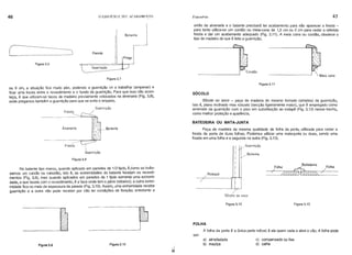 46 o EDIFÍCIO E SEU ACABAMENTO Esquadrias 47
Batente
união da alvenaria e o batente precisarâ ter acabamento para não aparecer a fresta -
para tanto utiliza-se um cordão ou meia-cana de 1,5 cm ou 2 cm para vedar a referida
fresta e dar um acabamento adequado (Fig. 3.11). A meia cana ou cordão, obedece o
tipo de madeira de que é feito a guarnição.
(
Figura 3.6
Parede
Prego
Guarnição
Figura 3.7
ou 9 cm, a situação fica muito pior, podendo a guarnição vir a trabalhar (empenar) e
ficar uma fresta entre o revestimento e o fundo da guarnição. Para que isso não acon-
teça, é que utilizam-se tacos de madeira previamente colocados na alvenaria (Fig. 3.8),
onde pregamos também a guarnição para que se evite o empeno.
Fresta
Alvenaria
Fresta
Guarnição
Batente
Guarnição
Figura 3.11
SÕCOLO
S6colo ou soco - peça de madeira do mesmo formato (simples) da guarnição,
isto é, plano inclinado mas robusto (secção ligeiramente maior), que é empregado como
arremate da guarnição com o piso em substituição ao rodapé (Fig. 3.12) nesse trecho,
como melhor proteção e aparência.
BATEDEIRA OU MATA-JUNTA
Peça de madeira da mesma qualidade da folha da porta, utilizada para vedar a
fresta da porta de duas folhas. Podemos utilizar uma mata-junta ou duas, sendo uma
fixada em uma folha e a segunda na outra (Fig. 3.13).
Guarnição
Batente
Figura 3.8
No batente tipo marco, quando aplicado em paredes de 1/2 tijolo, é tomo se tivés-
semos um caixão ou caixotão, isto é, as extremidades do batente facelam os revesti-
mentos (Fig. 3.9), mas quando aplicados em paredes de 1 tijolo somentS'{Jma extremi-
dade, a que faceia com o revestimento, é a face onde tem o jabre (rebaixo); a outra extre-
midade fica no meio da espessura da parede (Fig. 3.10). Assim, uma extremidade recebe
guarnição e a outra não pode receber por não ter condições de fixação; entretanto a
Rodapé
Sôcolo ou soco
Figura 3.12
Folha Batedeira Folha
/ ~ /
7 //ffL ~~"0, 7
Figura 3.13
FOLHA
A folha da porta é a única parte móvel; é ela quem veda e abre o vão. A folha pode
ser:
FlgurEl3.9 Figura 3.10
a) almofadada
b) maciça
c) compensada ou lisa
d) calha
 